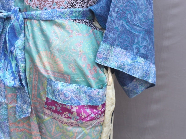 Women Luxury Long Smooth Silk Robe Robe with Elegant Bridal Wear Bridesmaid Wedding kimono High-quality Lingeries #MK 884