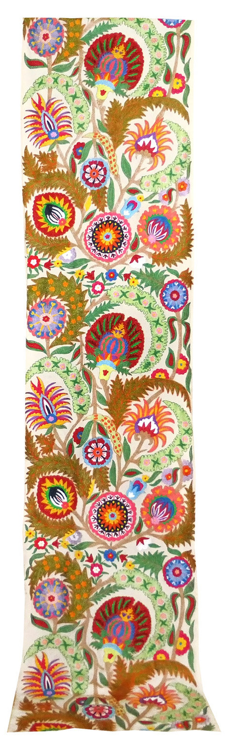 Original Uzbek Silk Embroidery Ottoman Turkish Suzani Fabric Etsy