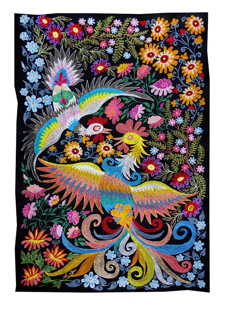 Colourful uzbekistan embroidery suzani upholstery wall panel  etsy Colourful uzbekistan embroidery suzani upholstery wall panel  etsy