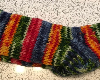 Quality Hand knitted 100/% wool Fleece lined adult socks Made in Kathmandu Valley