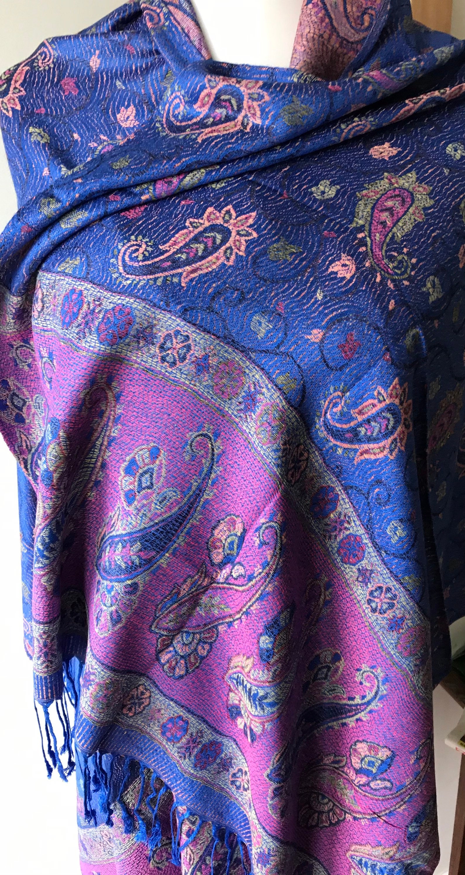 Luxurious Quality Pashmina Cashmere / Silk Shawl Scarf Wrap | Etsy