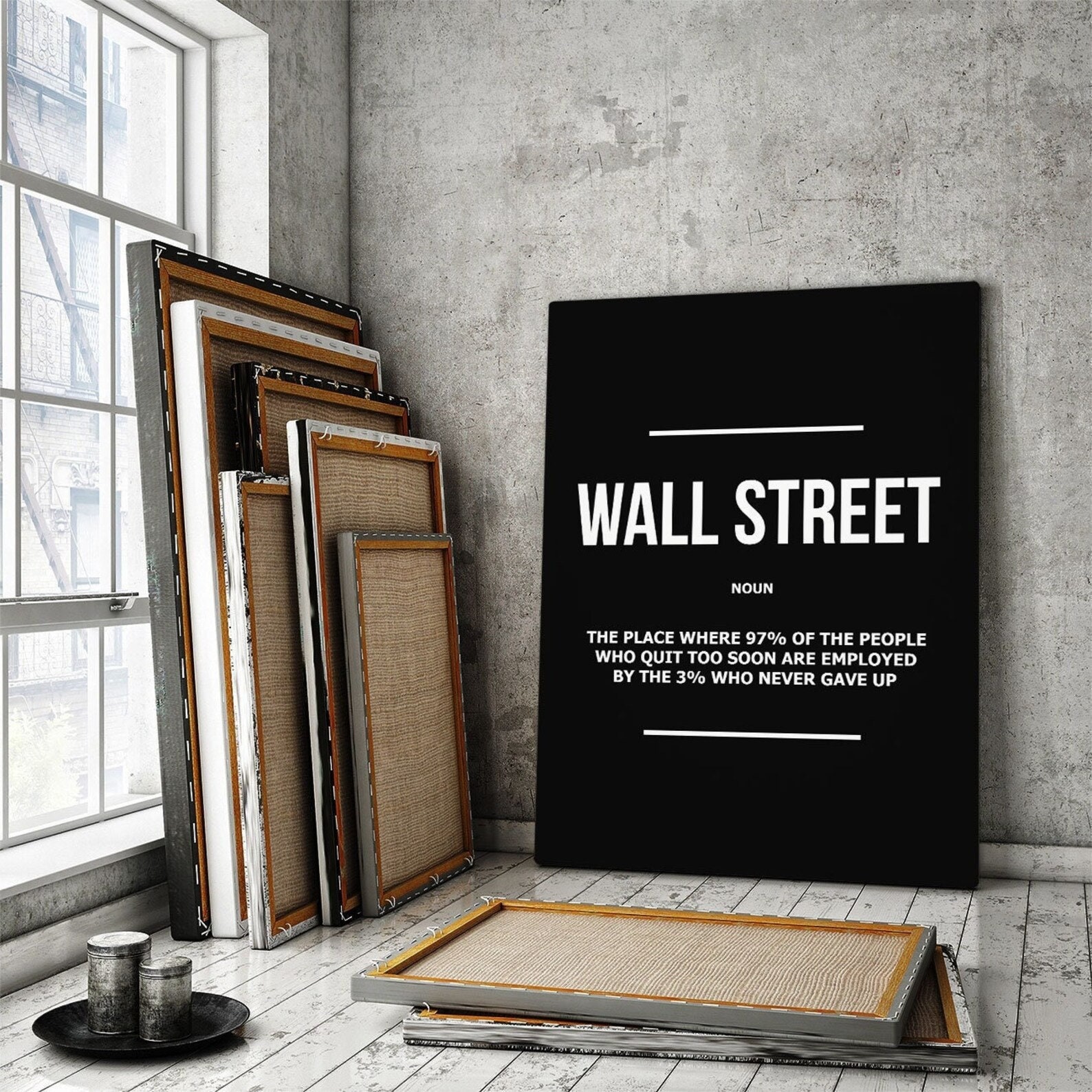 Wall Street Definition Art Office Decor Wall St Noun Forex Etsy
