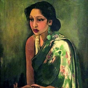 Sumair - Indian Art - By Amrita Sher-Gil - Unframed Rolled Canvas Reprint