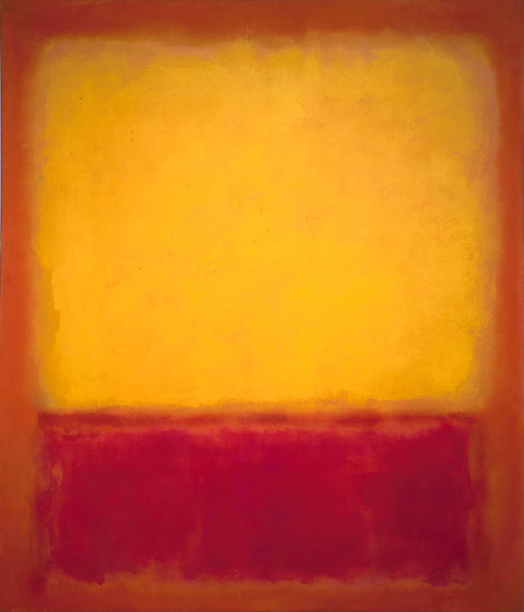 Mark Rothko Paintings Yellow Over Purple Painting Abstract