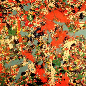 Arte astratta di Jackson Pollock - X5 - Ristampa su tela - Rotolo di tela (senza cornice)