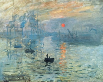 Impression, Sunrise by Claude Monet - Canvas Reprint - Canvas Roll (Unframed)