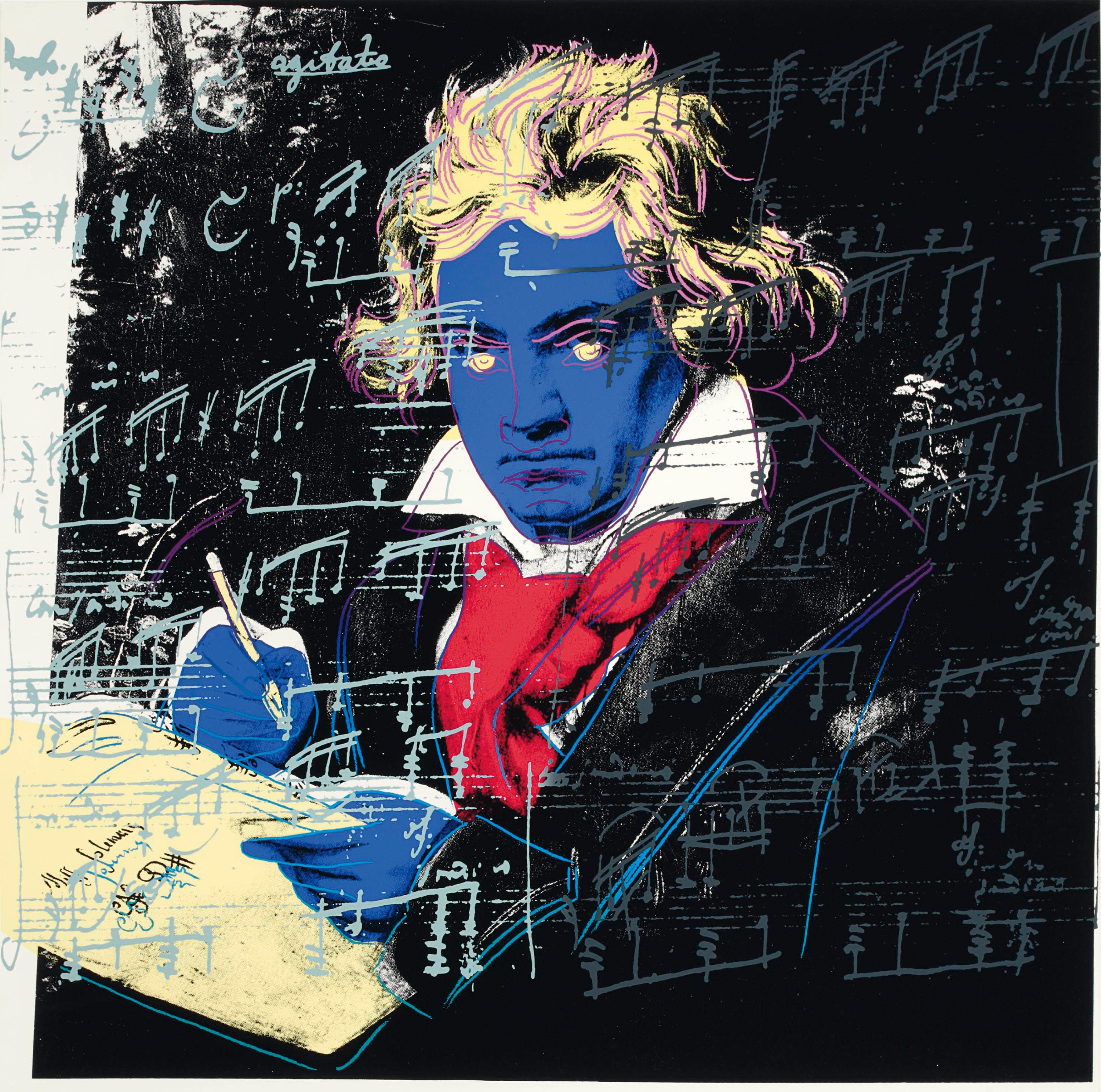 希少　Andy Warhol  アンディウォーホル  ポスター　ベートーベン アンディ・ウォーホル、ベートーベン、ブルーブック、オリジナル