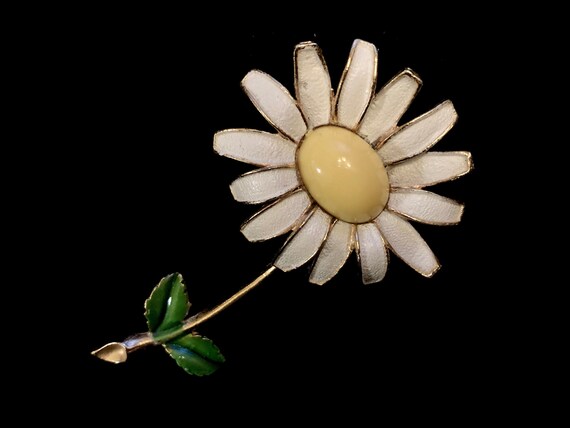 Rare 50s 60s Vintage Signed WEISS Flower Power Dai