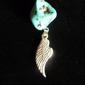 Wing and turquoise choker