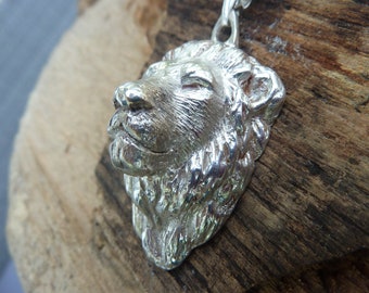 Sterling silver LION HEAD