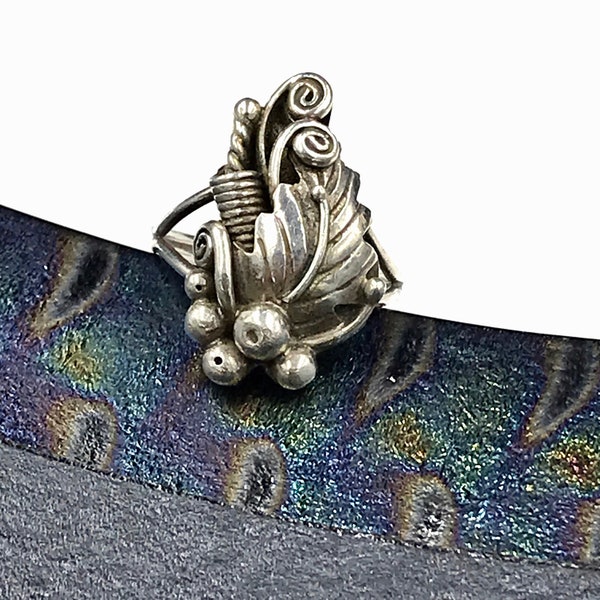 Signed Judy Largo Navajo Handmade Ring Size 8