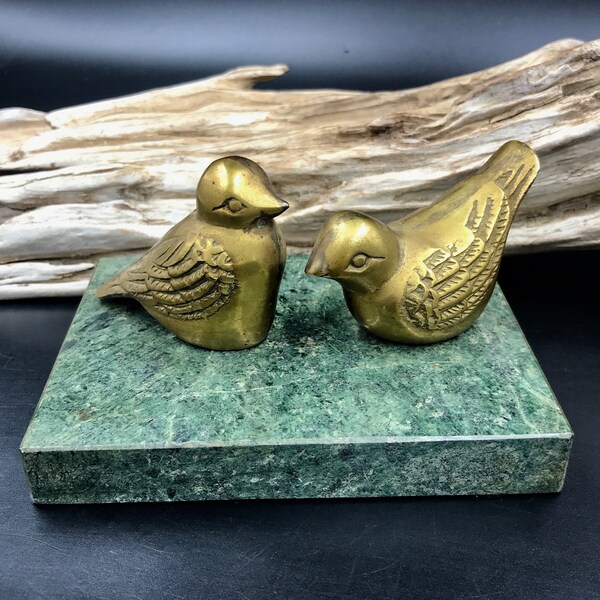 Brass Bird Figurine Etsy