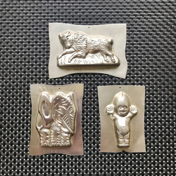 Vintage Tin Chocolate Candy Molds Kewpie Doll Tin Chocolate Mold