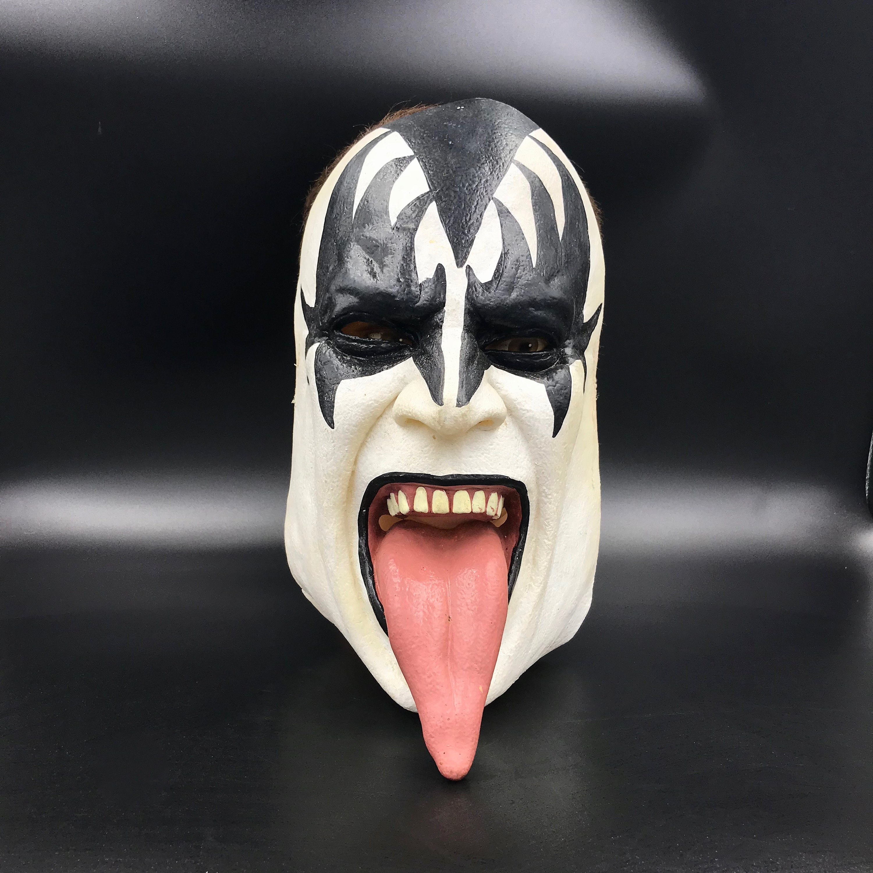 1997 KISS Gene Simmons Latex Full Tongue Halloween Mask Made