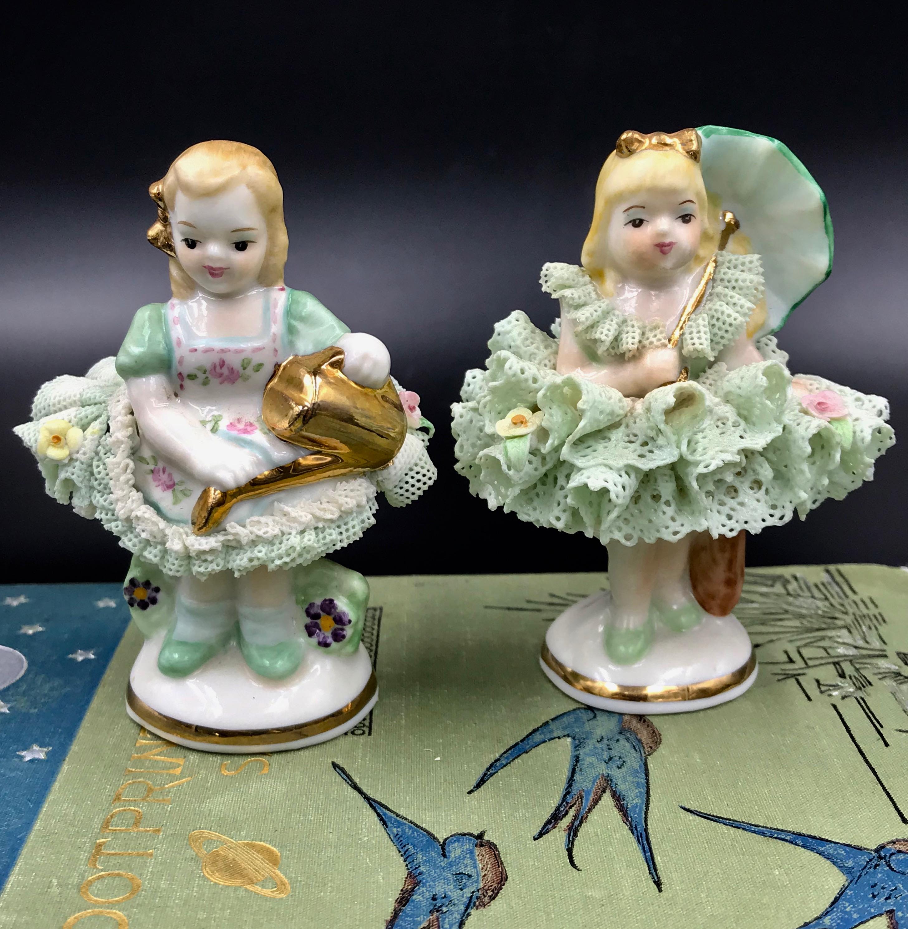 Irish Dresden Porcelain Figurine - Etsy