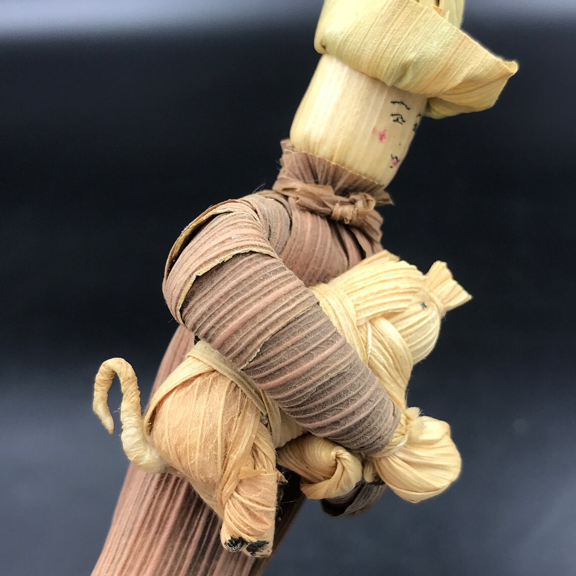 4 VTG Corn Husk Dolls Vintage Set of 4 Corn Shuck Doll Corn Etsy