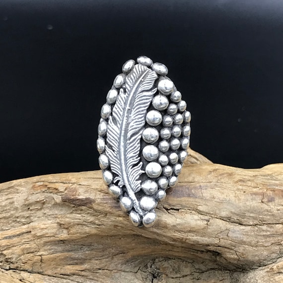 STATEMENT VTG Native American Style Sterling Silv… - image 1