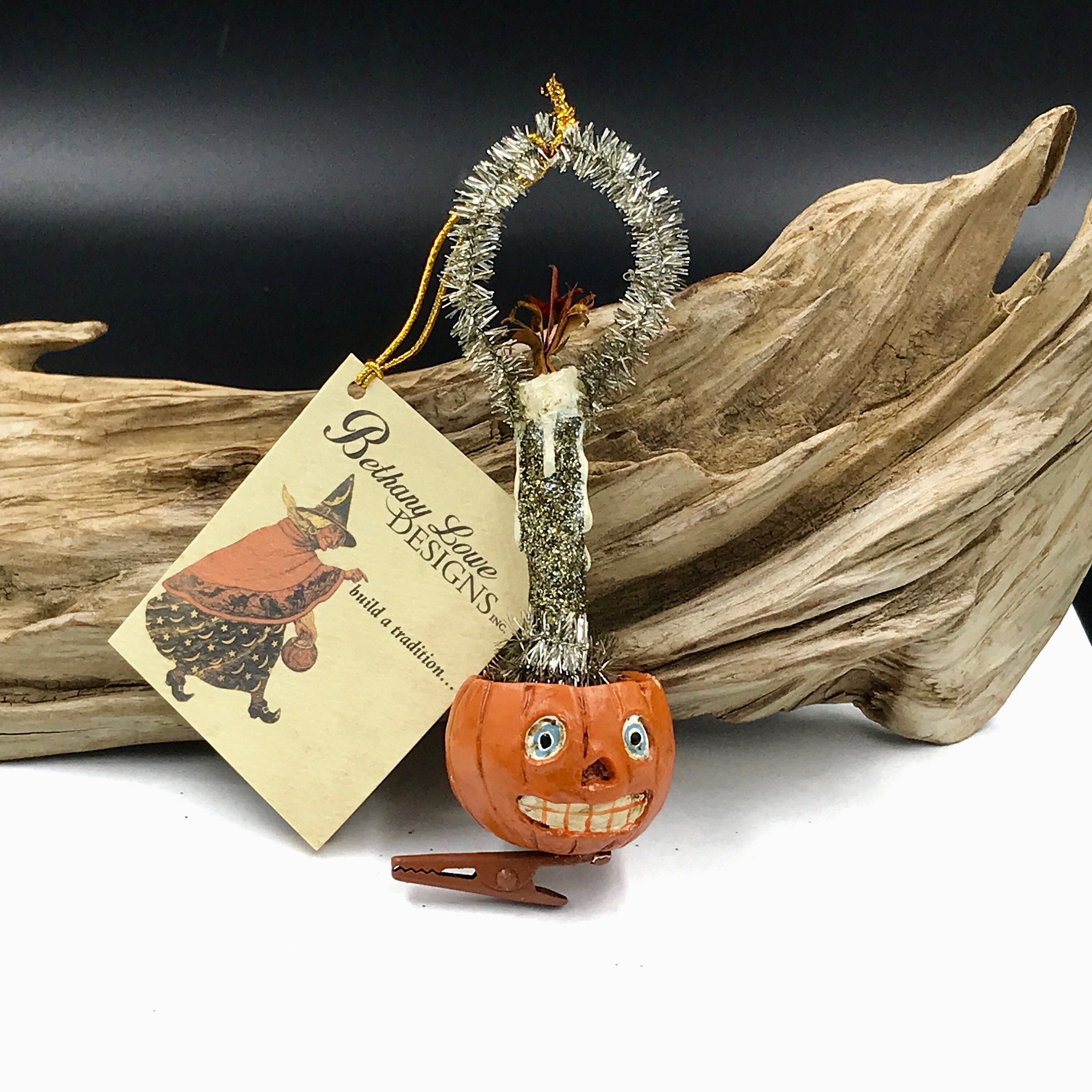 VTG Bethany Lowe Designs Halloween Pumpkin Jack O Lantern Etsy