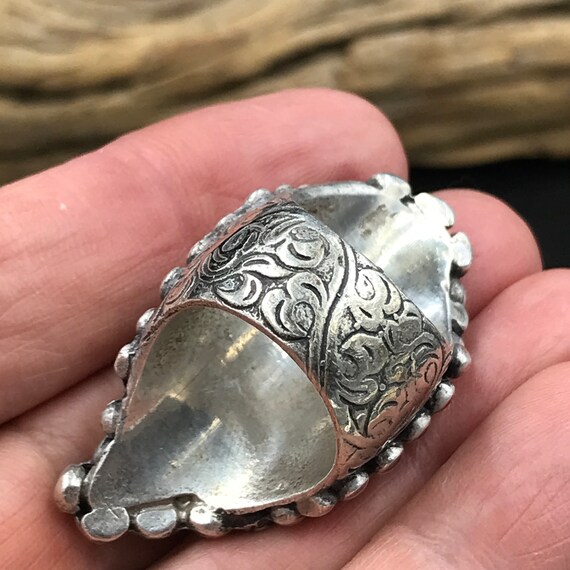 STATEMENT VTG Native American Style Sterling Silv… - image 9