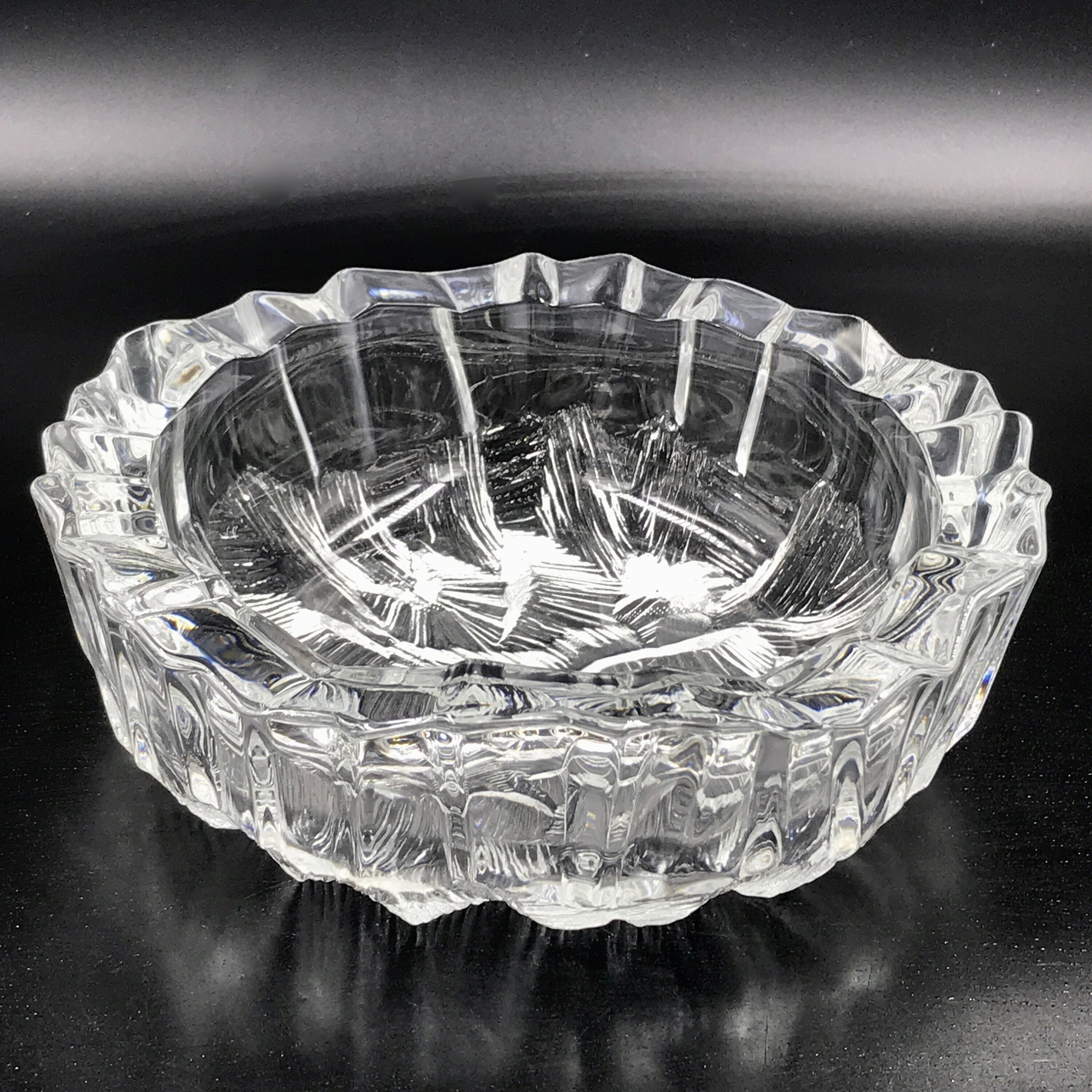 HOYA 色被切子　大皿　飾り皿　管11mpr Hoya Japan Crystal - Etsy