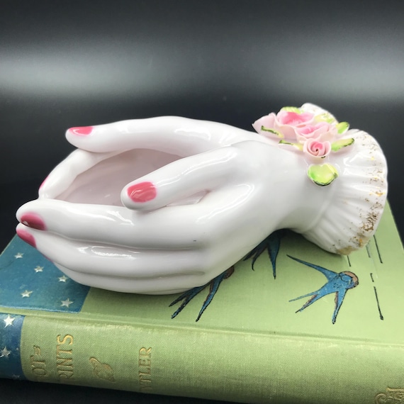 【D】バラ・レフトンのハンドモチーフ/Lefton Porcelain D】バラ・レフトンのハンドモチーフ/Lefton Porcelain C】ビオラ