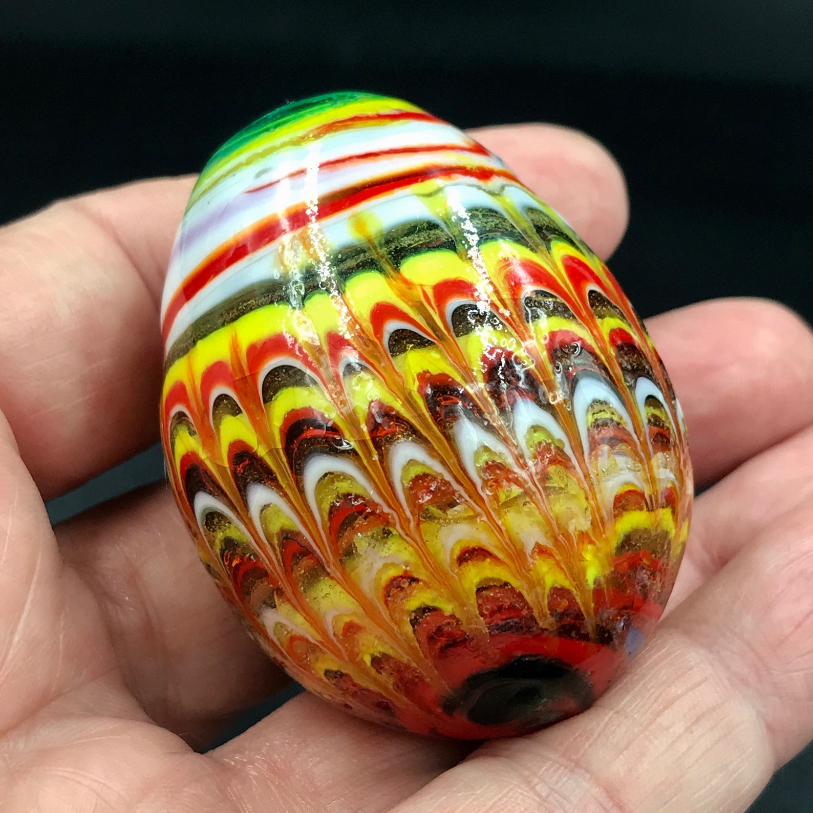 VTG Blown Glass Eggs Vintage Art Glass Eggs Hand Blown Glass Etsy