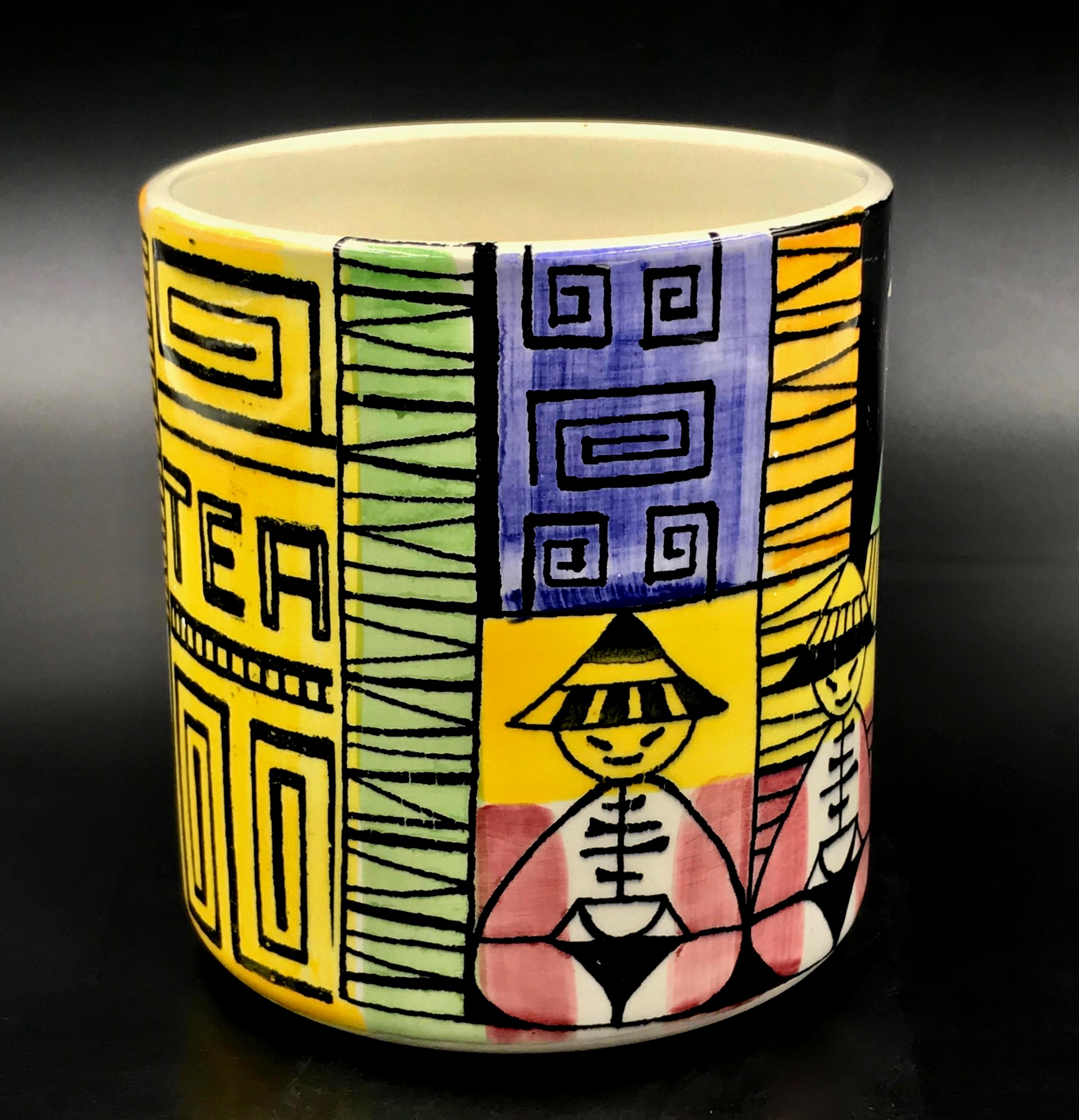1950s JIE GANTOFTA Swedish Ceramic Tea Canister: Anita Nyland