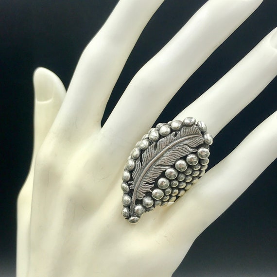 STATEMENT VTG Native American Style Sterling Silv… - image 2