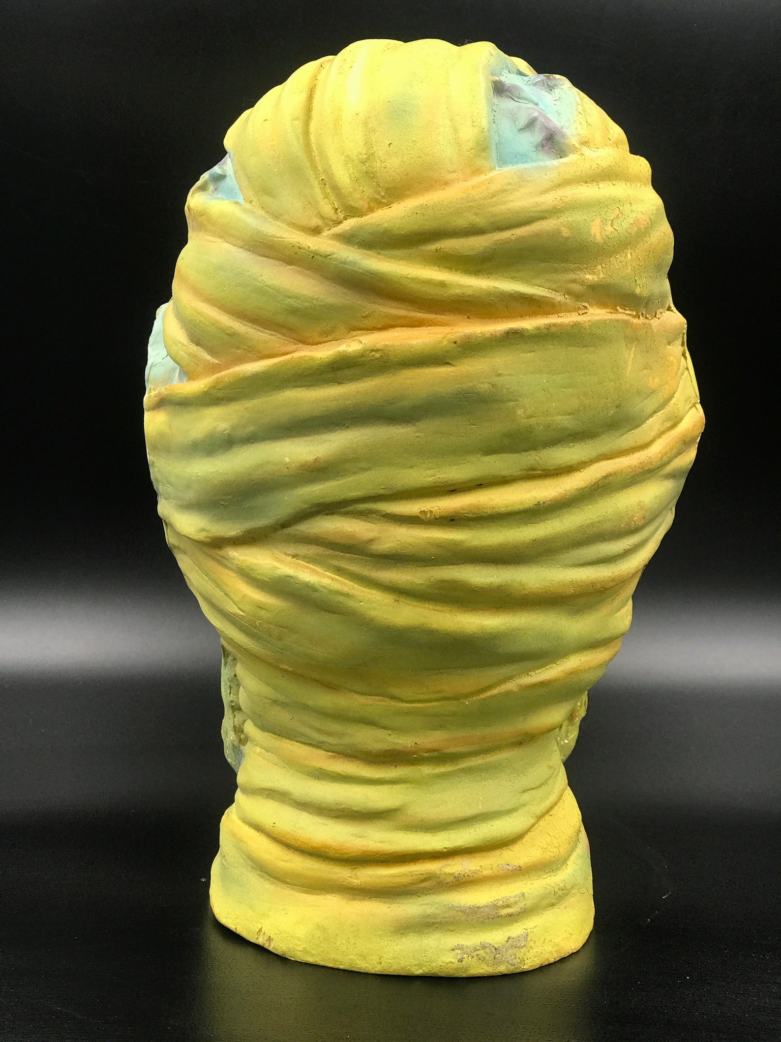 VTG Paper Mache Halloween Mummy Head Vintage Mummy Head Etsy