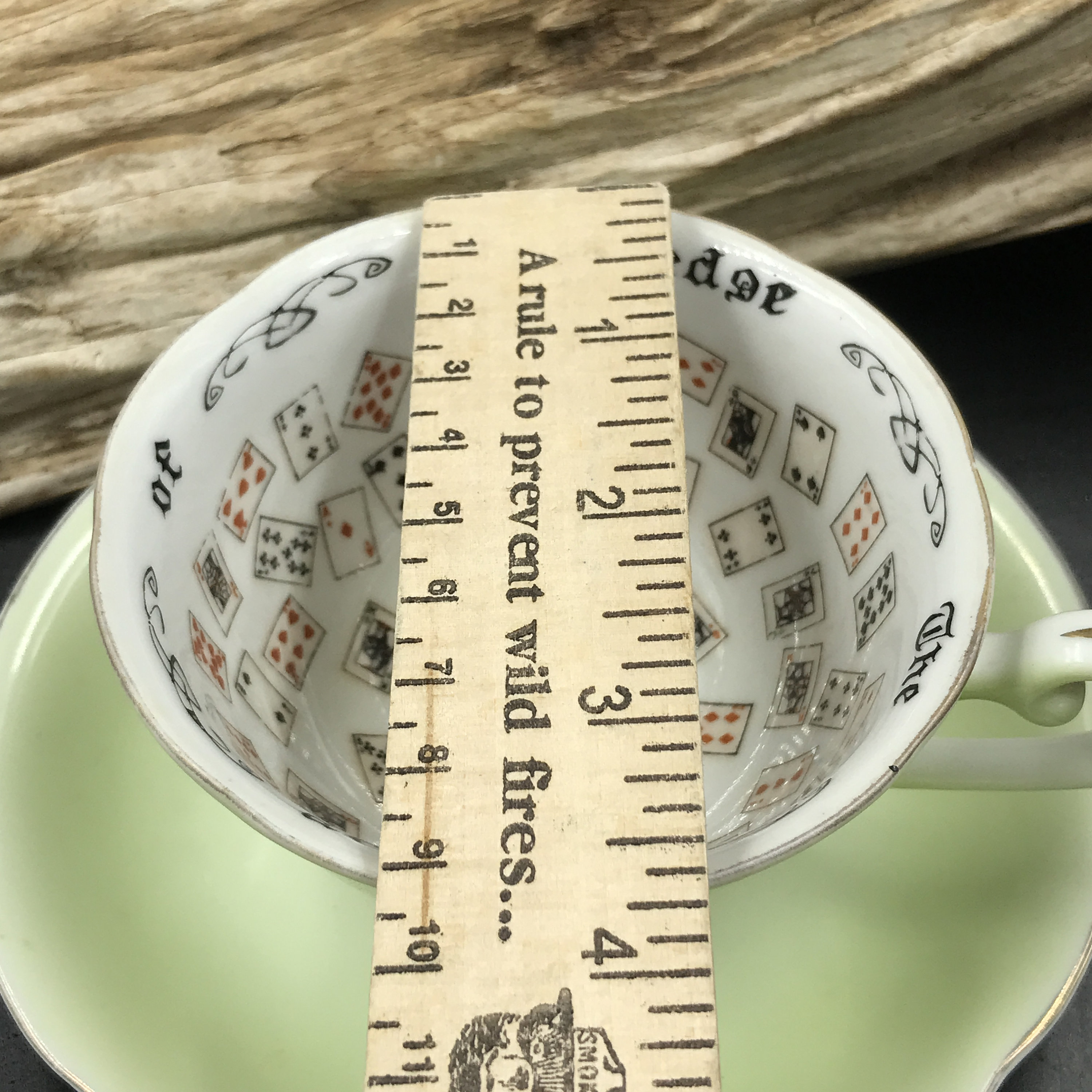 VTG Cup of Knowledge Fortune Telling Tea Cup and Saucer Etsy