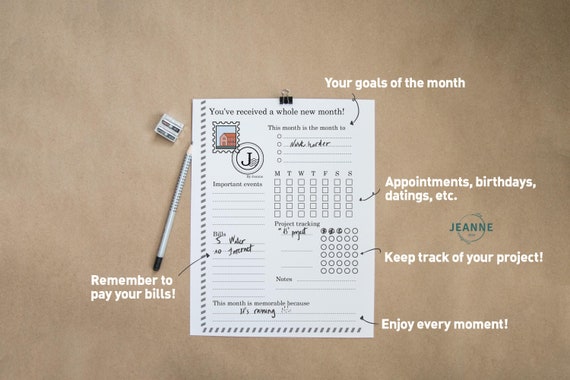 Monthly Bullet Journal Planner Template Printable Calendar Schedule Monthly To Do List Minimal One Page Planner A4 A5 Letter Size Monthly Bullet Journal Planner Template Printable Calendar Schedule Monthly To Do List Minimal One Page Planner A4 A5 Letter Size