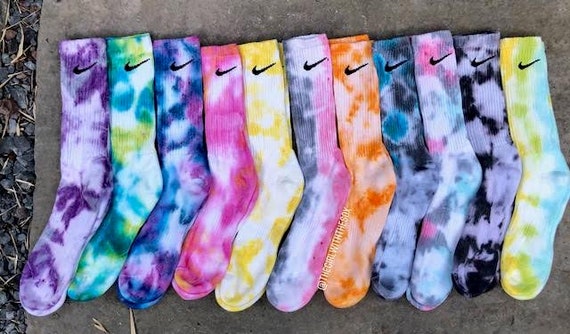 tye dye nike socks