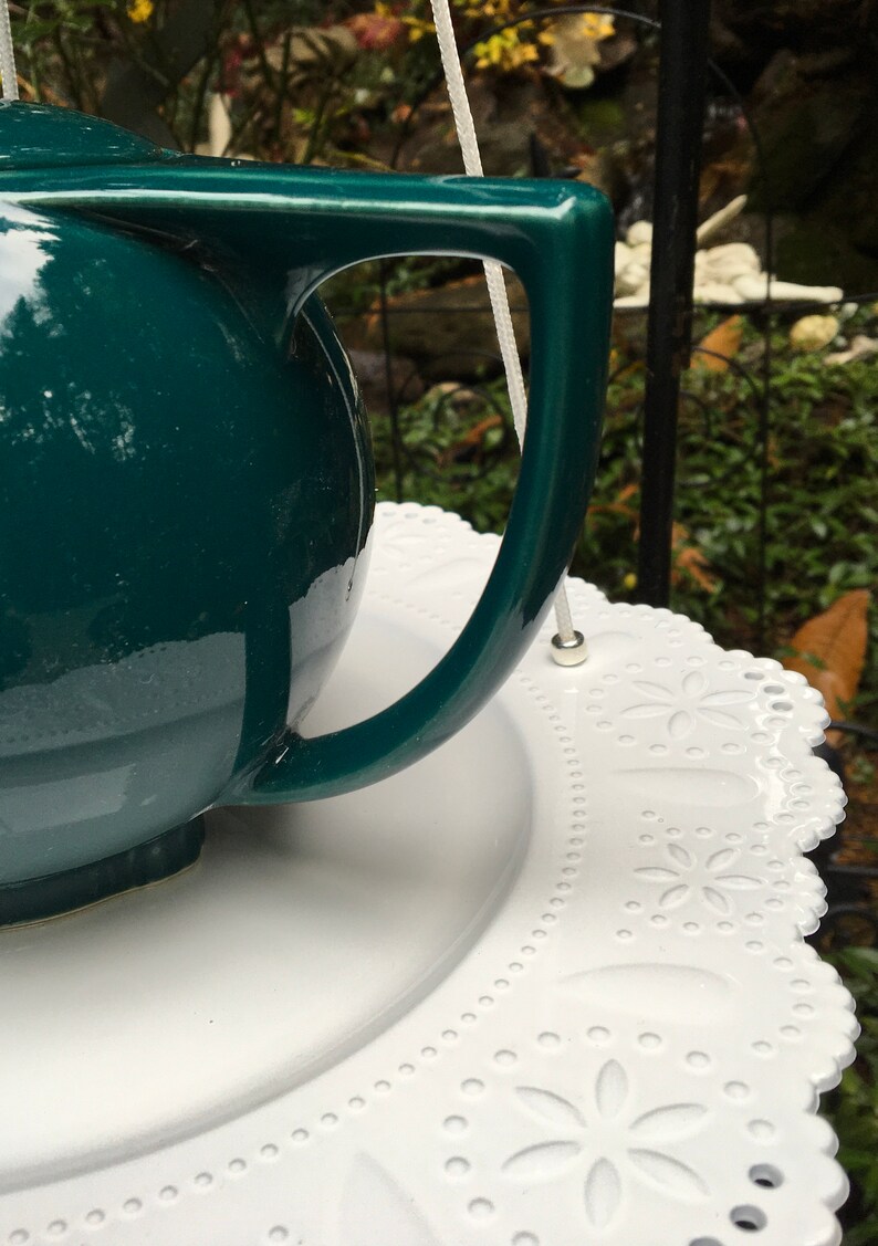 Teapot Bird Feeder Teal Appeal Gift Nature Lover Etsy