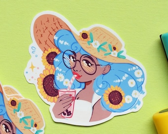 Brown is Beautiful Sticker | 3&quot; | Cute Cottagecore Vinyl Sticker