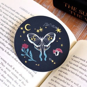 Believe in Magic Sticker | 3" | Celestial Moth Art