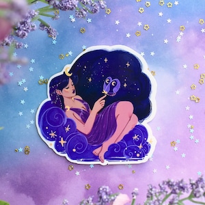 déesse Nyx de la nuit Sticker | 3 po. | Inspiré de la mythologie grecque