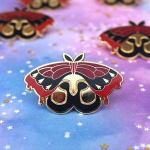 Ares Moth Enamel Pin | 2” wide | Greek Mythology Inspired