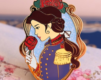 Napoleonic Soldier Beauty Enamel Pin | 1.75" tall | Fairy Tale Inspired