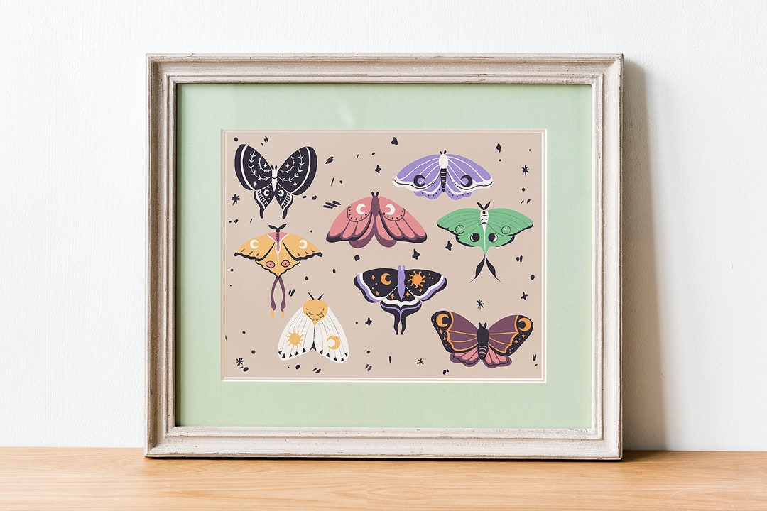 Moth Season 8"x10" Art Print | Wall Art for Nature Lovers - Etsy