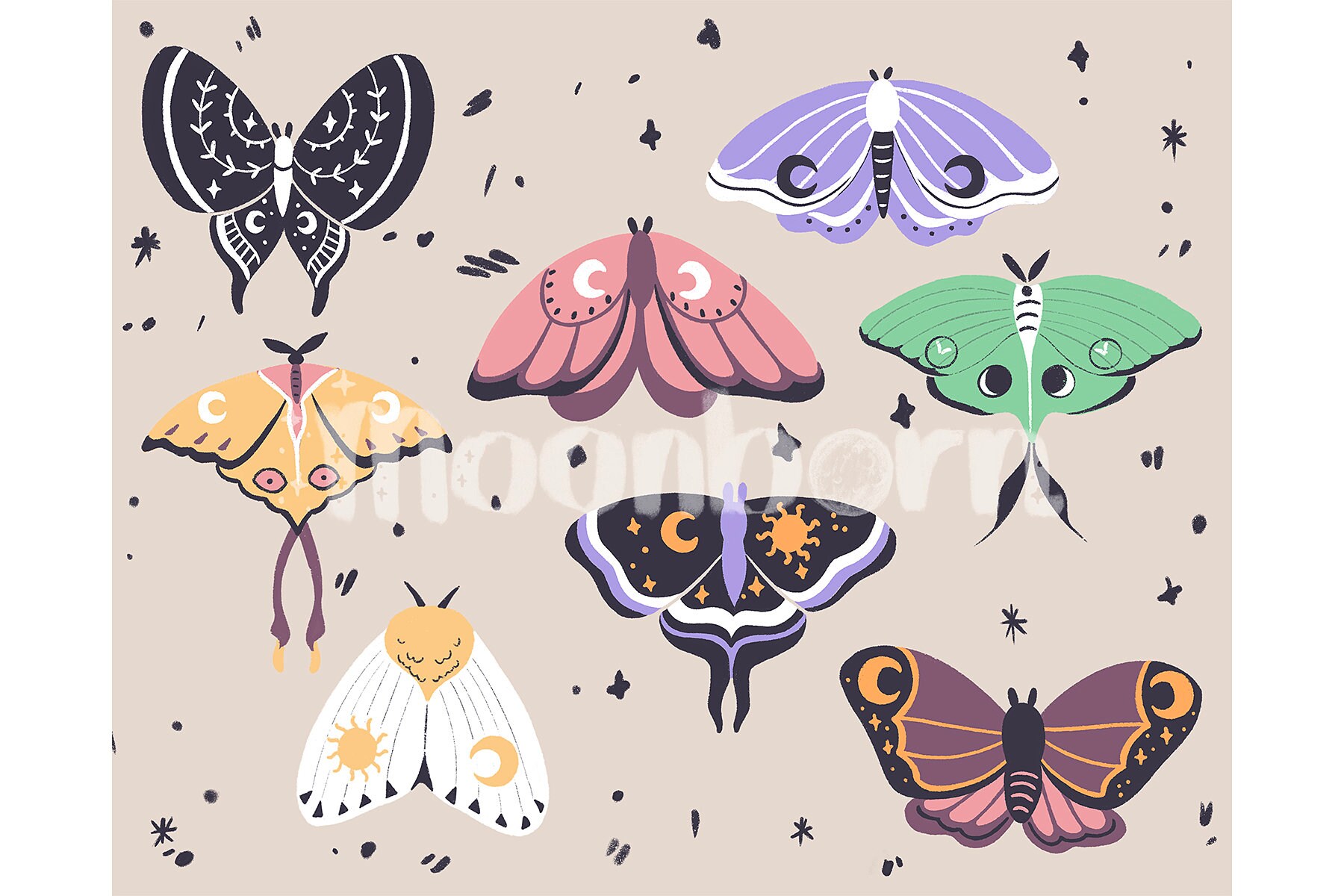 Moth Season 8"x10" Art Print | Wall Art for Nature Lovers - Etsy