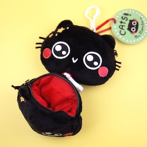 Cats! Zipper Pouch | Squishable Plushie Keychain and Coin Purse