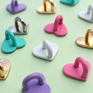 Cute Heart Shaped Charm Hook for Phones and Accessories