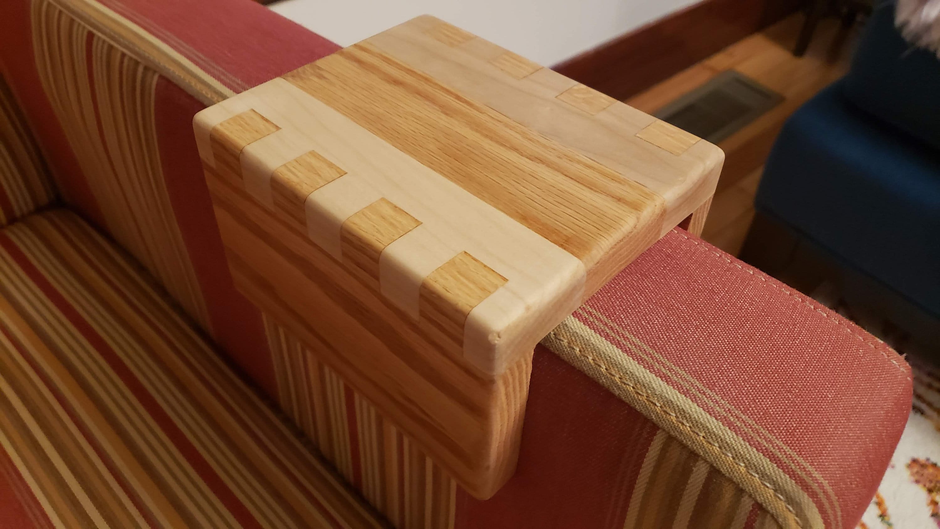 Artisan Handcrafted Wooden Sofa Armchair Tray Etsy