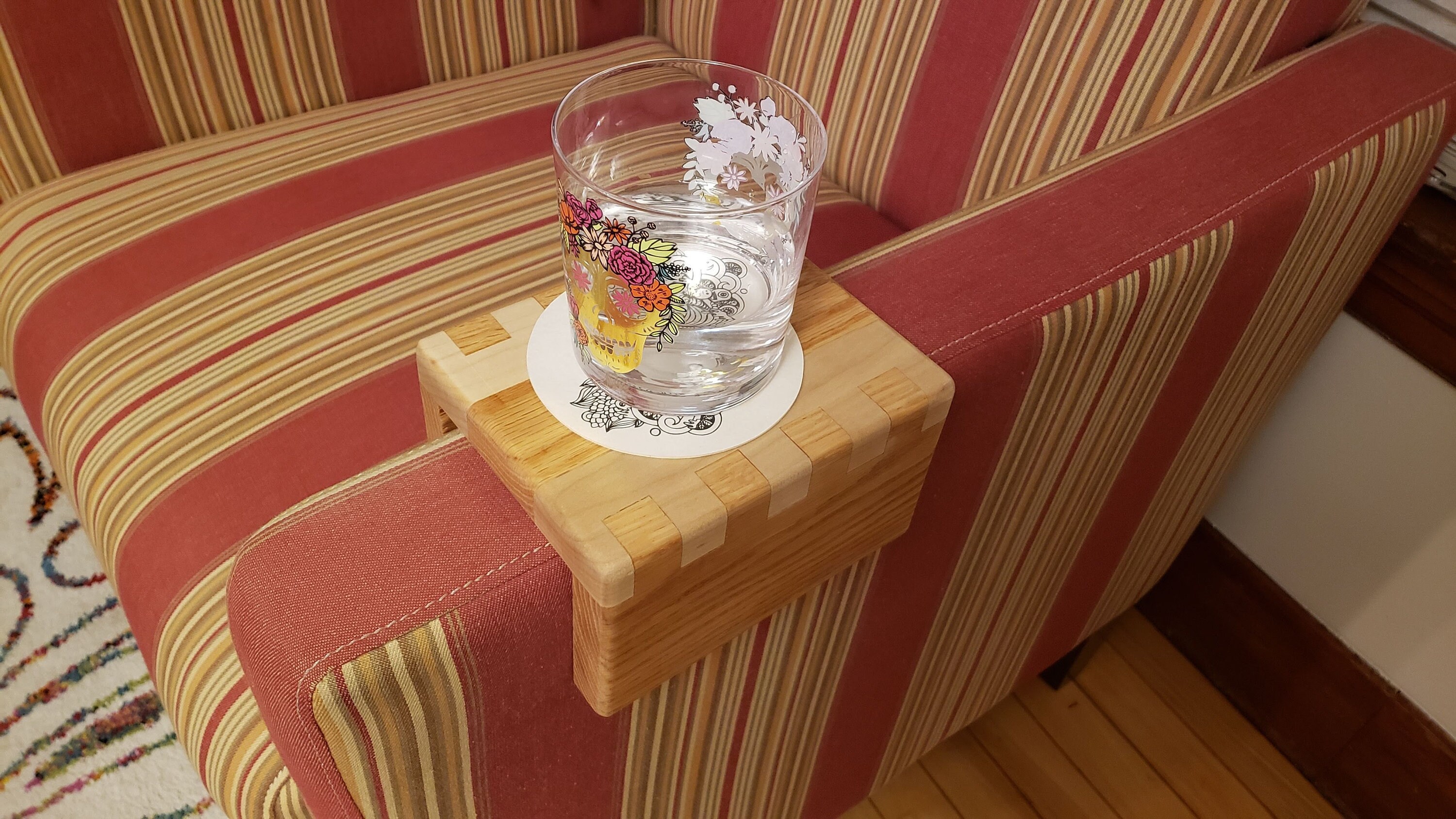 Artisan Handcrafted Wooden Sofa Armchair Tray Etsy