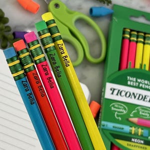 Personalized Ticonderoga Pencils: Custom Engraved - Back to School