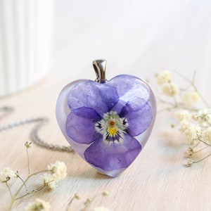 Violet flower hot sale jewellery