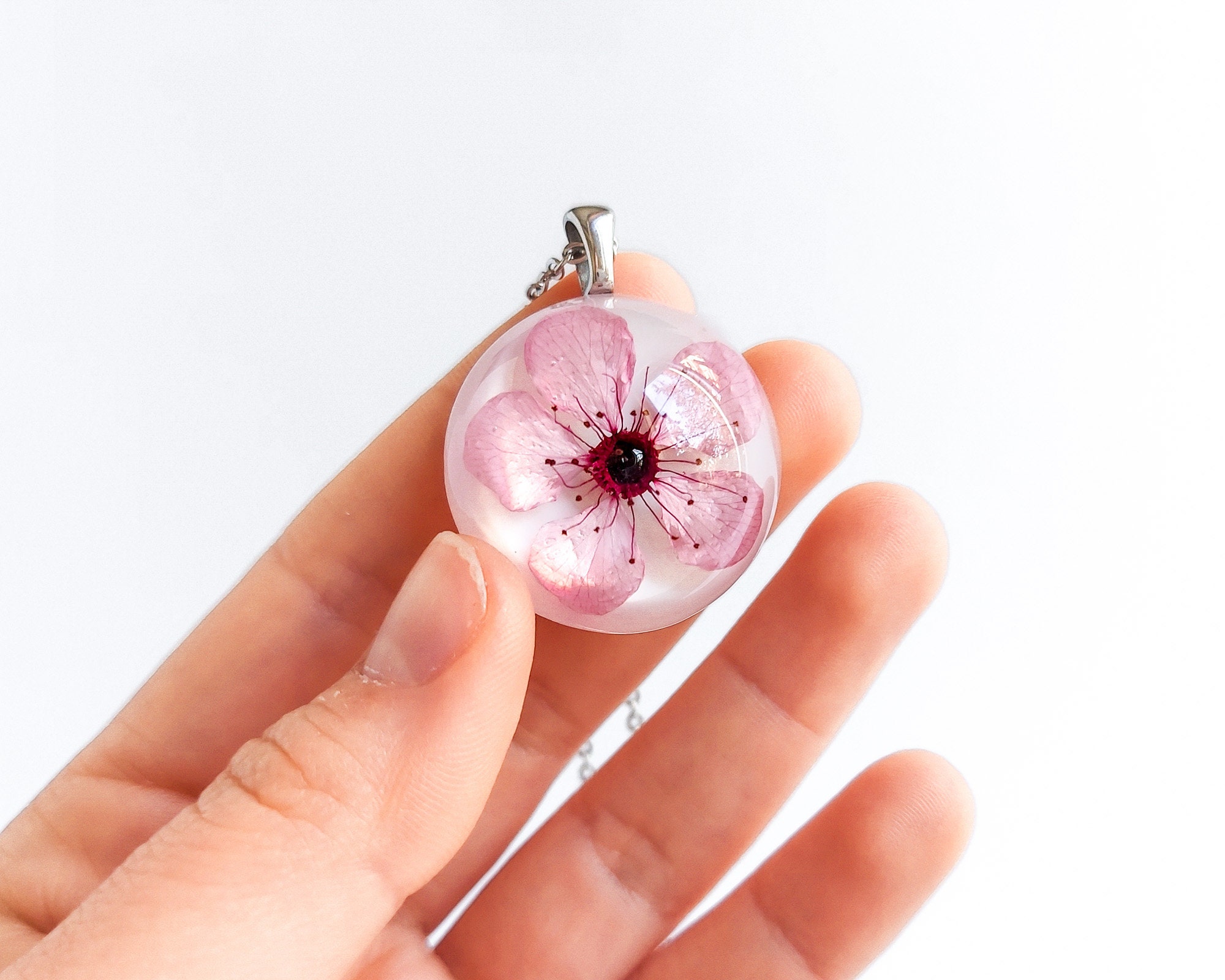 KitBeads 100pcs Cherry Blossom Flower Charms Enamel Little Flower Charms  Mini Flower Dangle Charms for Jewelry Making Necklace