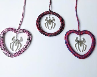 Spiderman/Spiderwoman inspired Ornaments