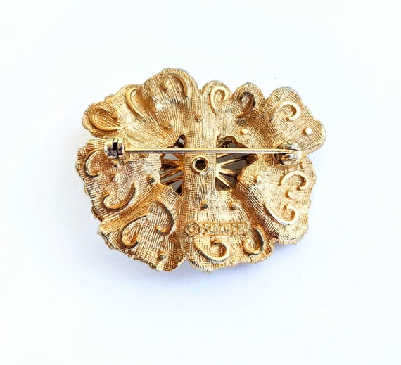 Sarah Coventry Floral Brooch - image 2