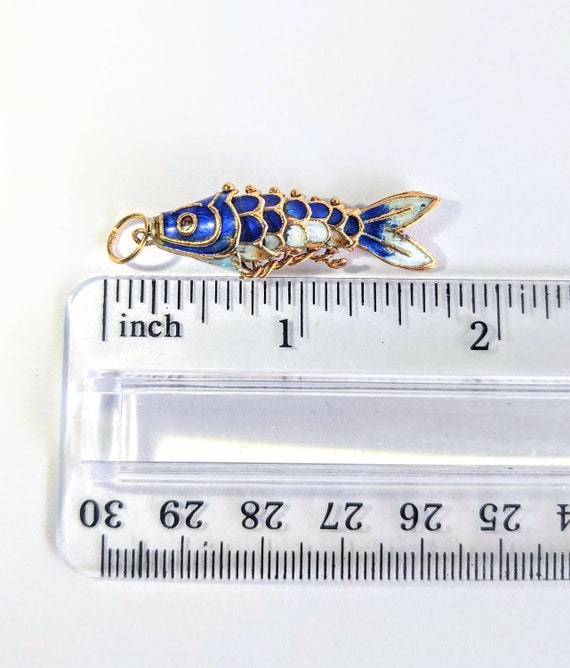 Cloisonné Enamel Fish Pendant - image 2